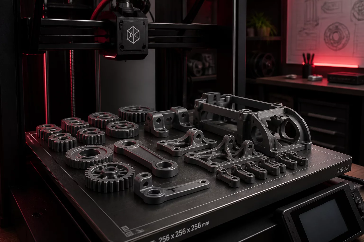 Multi-part 3D printing build plate management