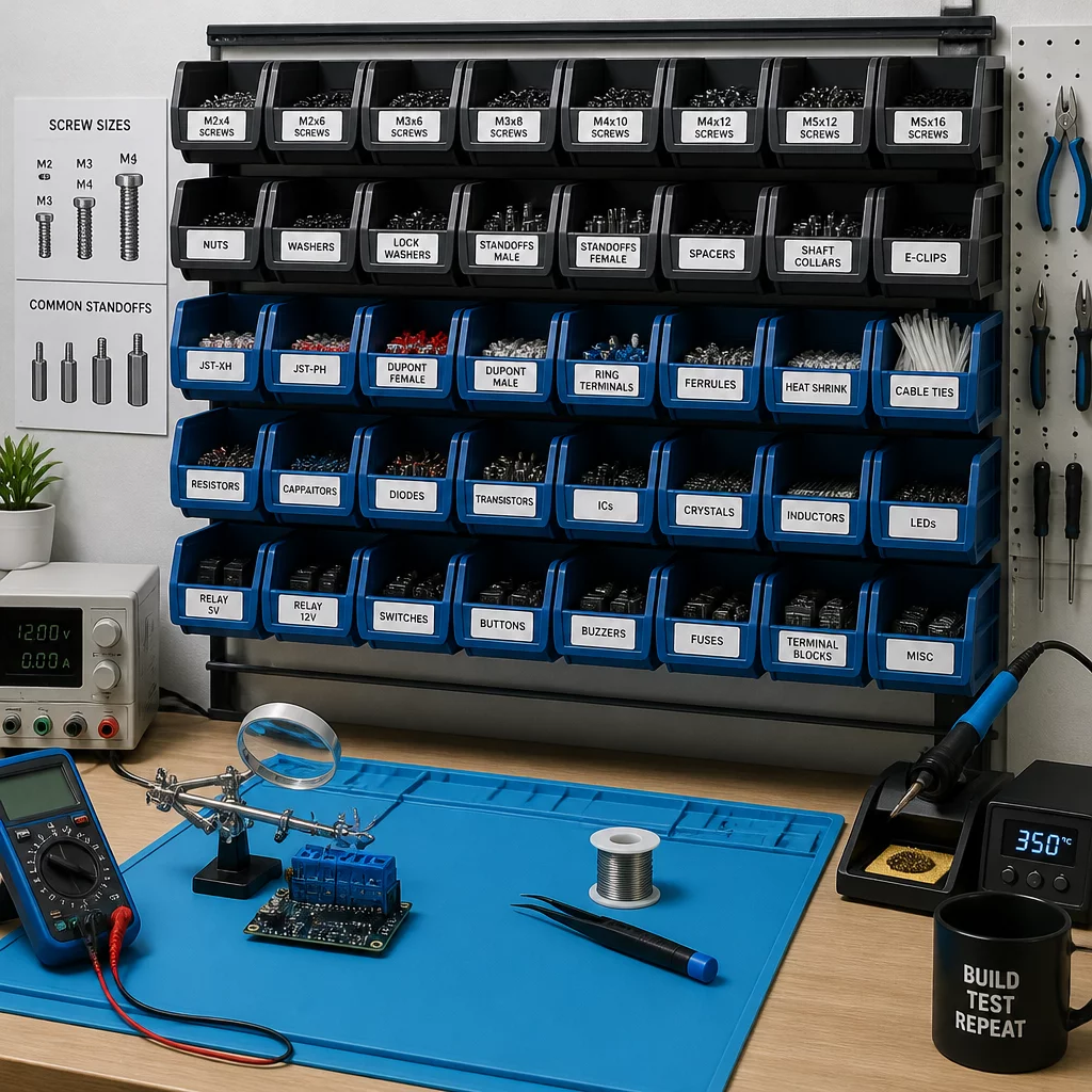 Post-Print Staging and Component Bin Allocation
